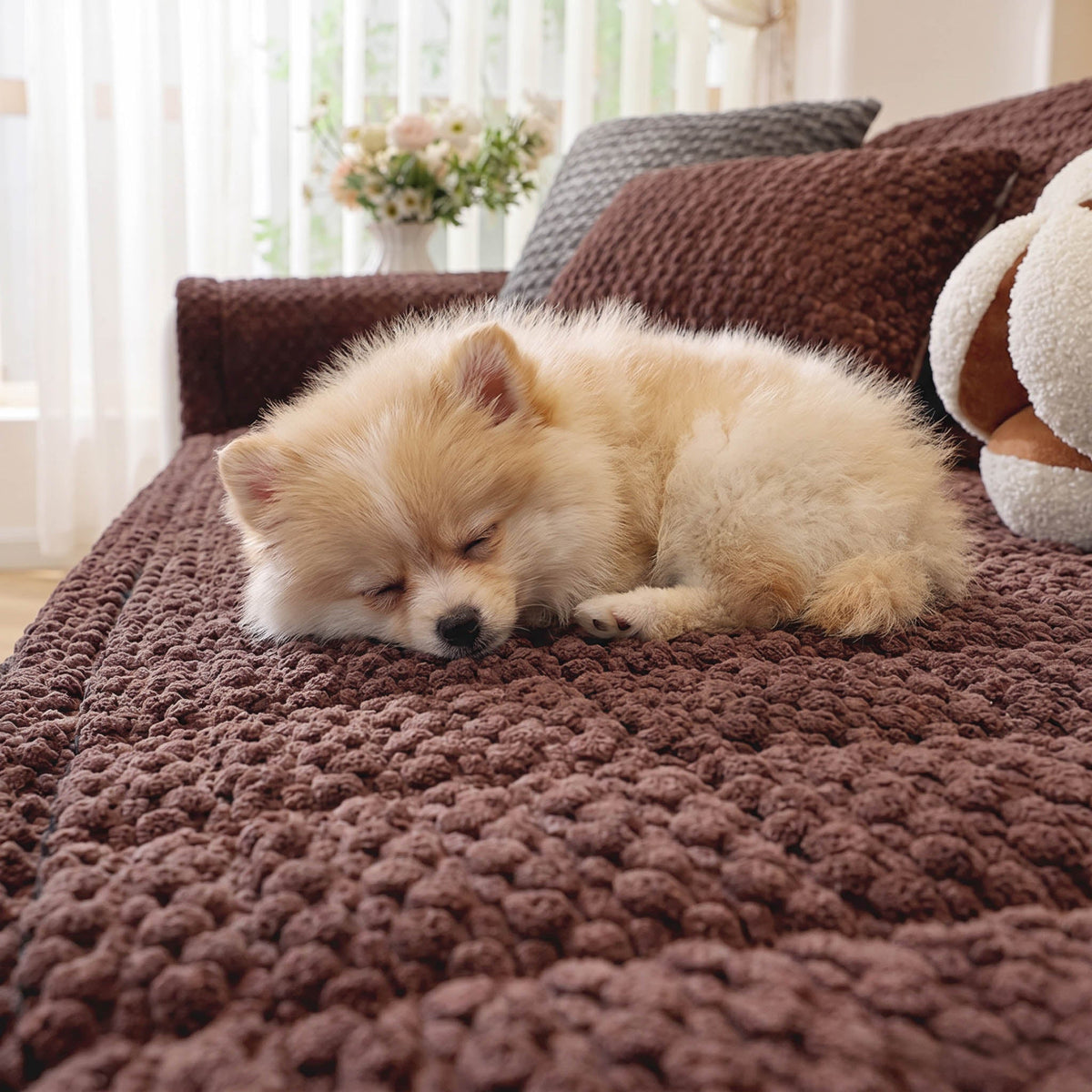 Cozy Corduroy Plush Nonslip Sofa/Couch Cover