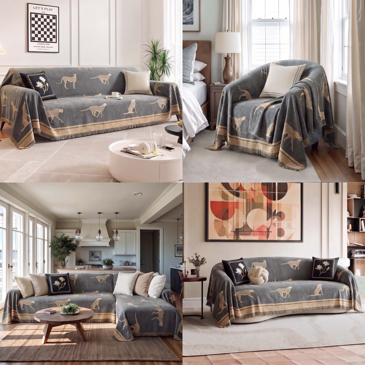 Safari Elegance Anti-Pilling Sofa / Couch Cover