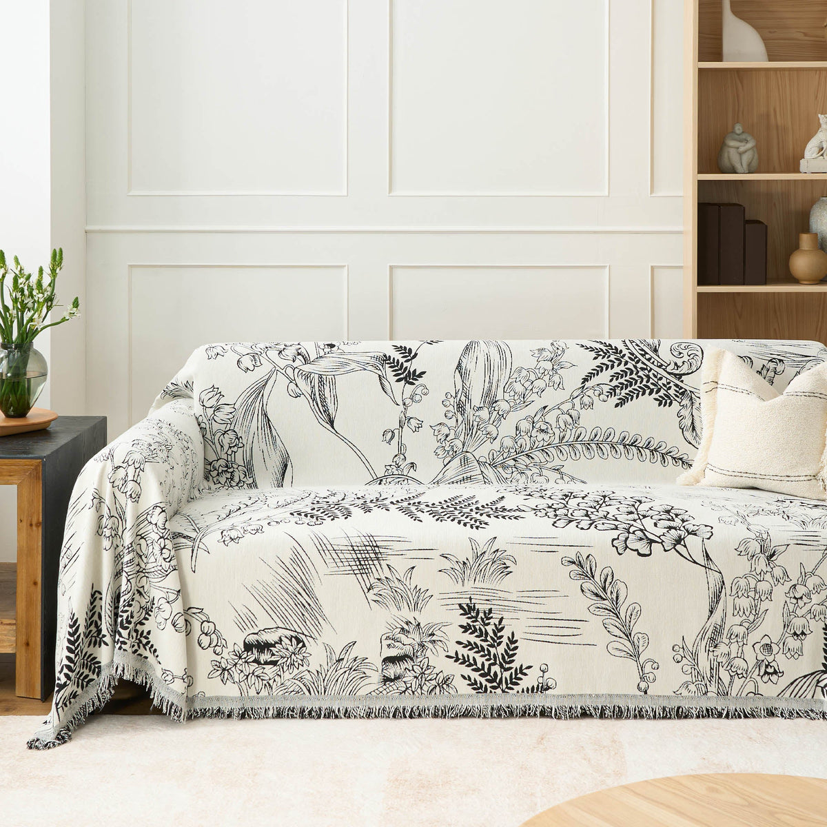 Floral Elegance Sofa Cover