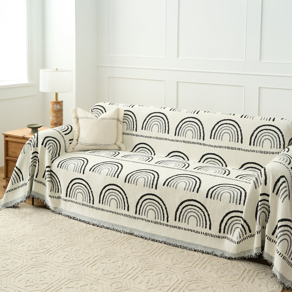 Reversible Mountain Landscape Sofa Cover