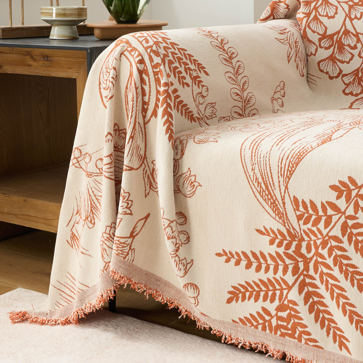Floral Elegance Sofa Cover