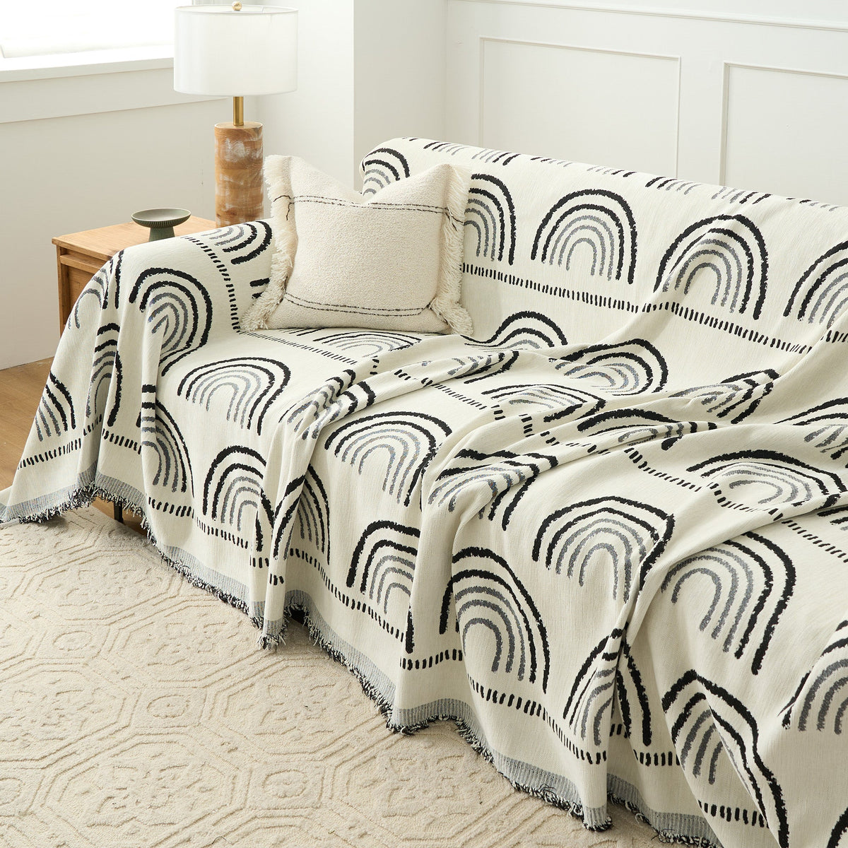 Reversible Mountain Landscape Sofa Cover