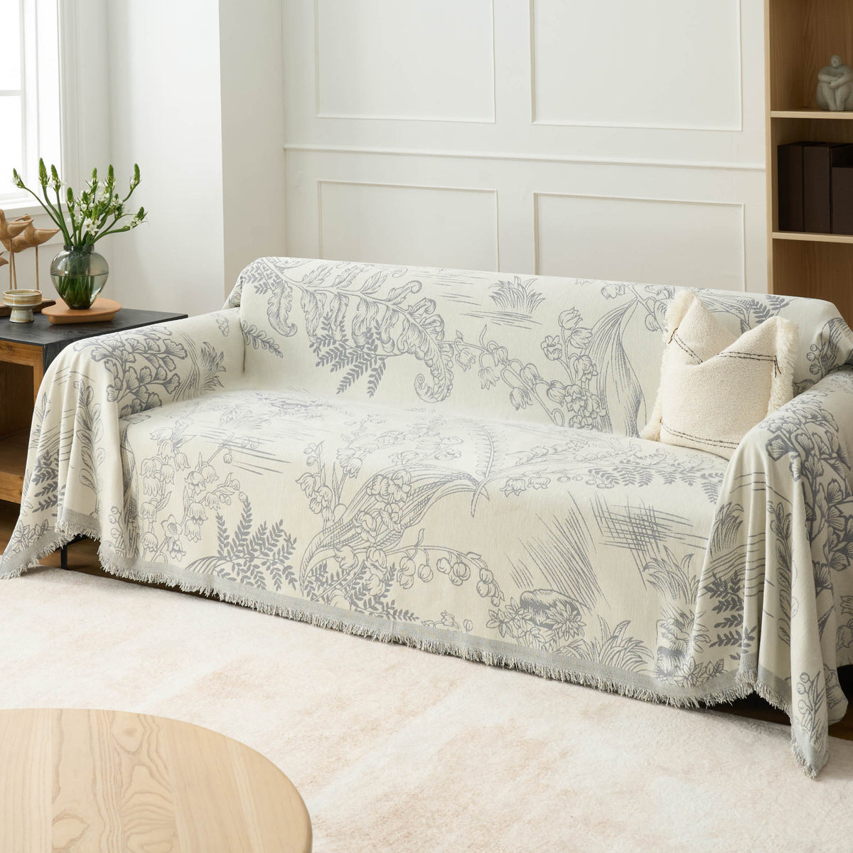 Floral Elegance Sofa Cover