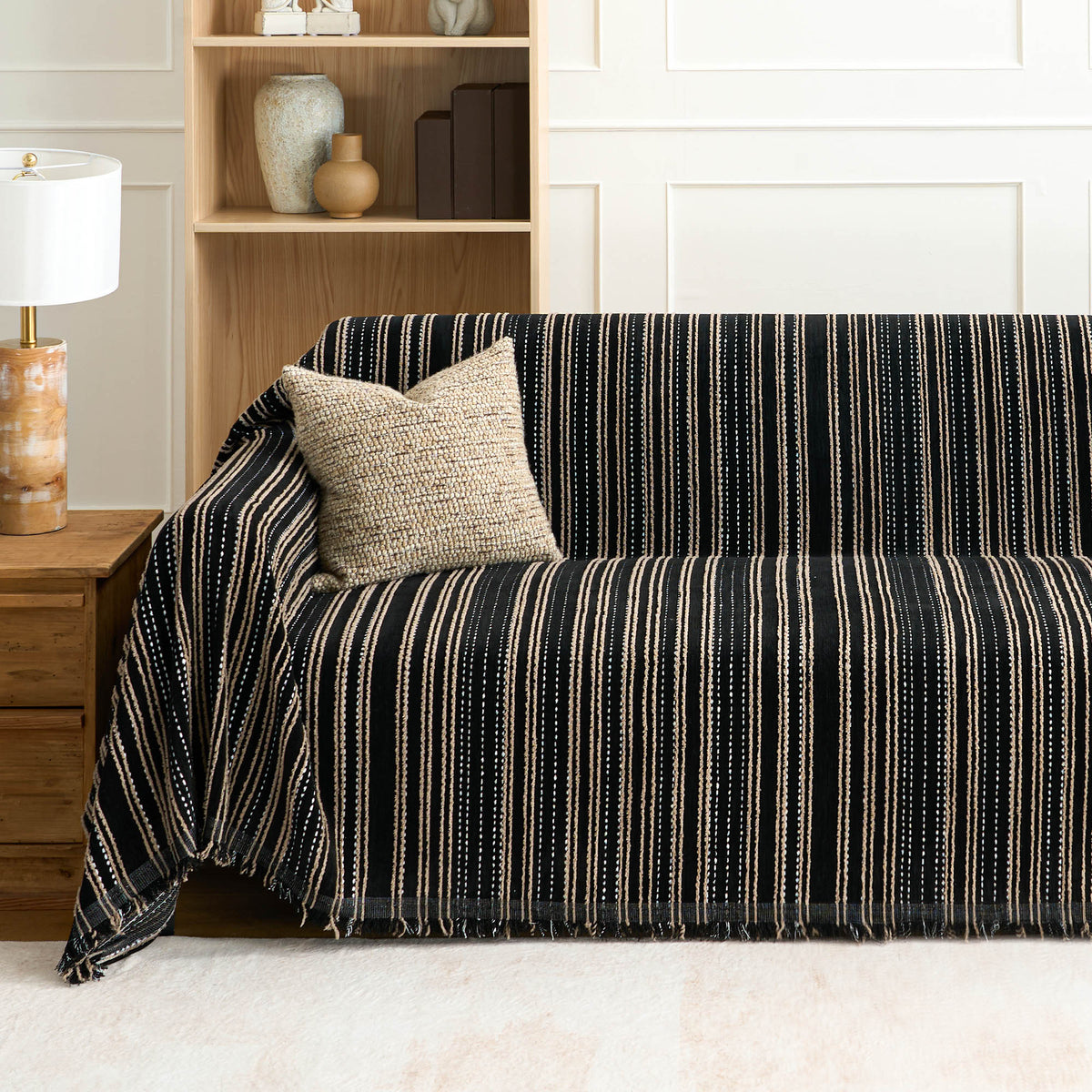 Textured Stripe Sofa/Couch Cover