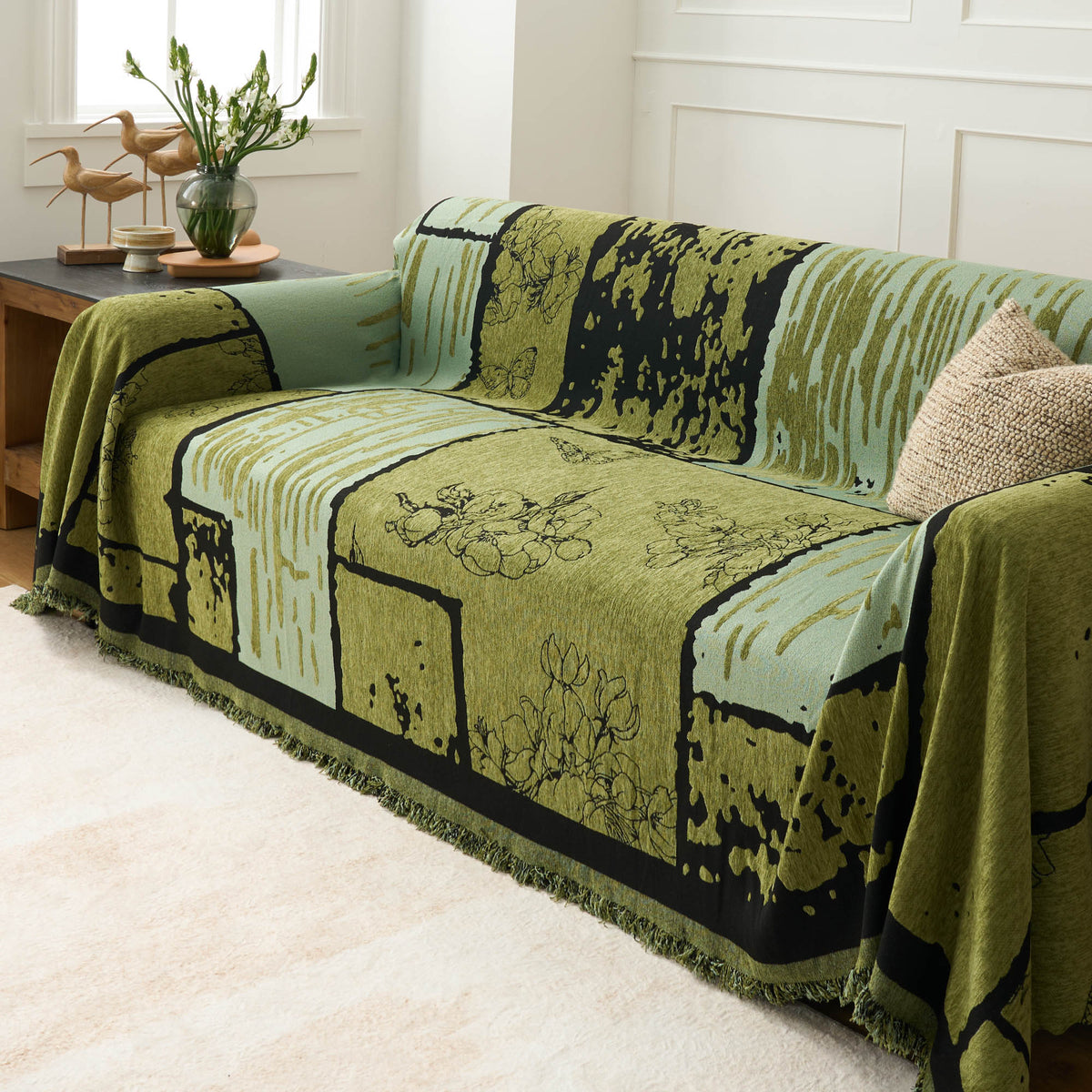 Vintage Floral Sofa/Couch Cover