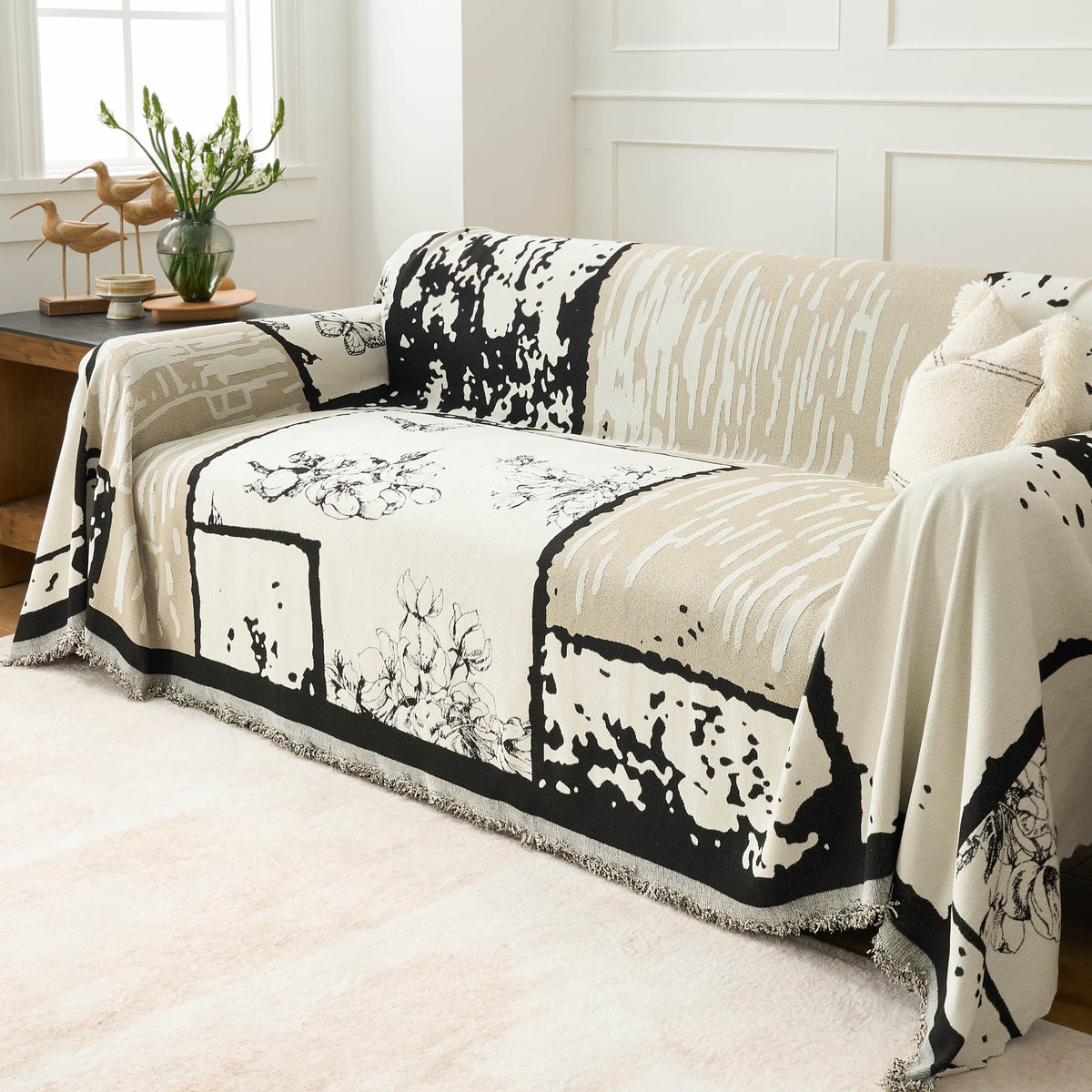 Vintage Floral Sofa/Couch Cover