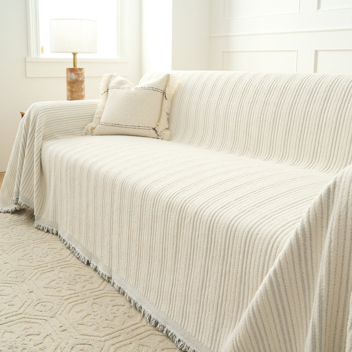 Cozy Ribbed Sofa/Couch Cover