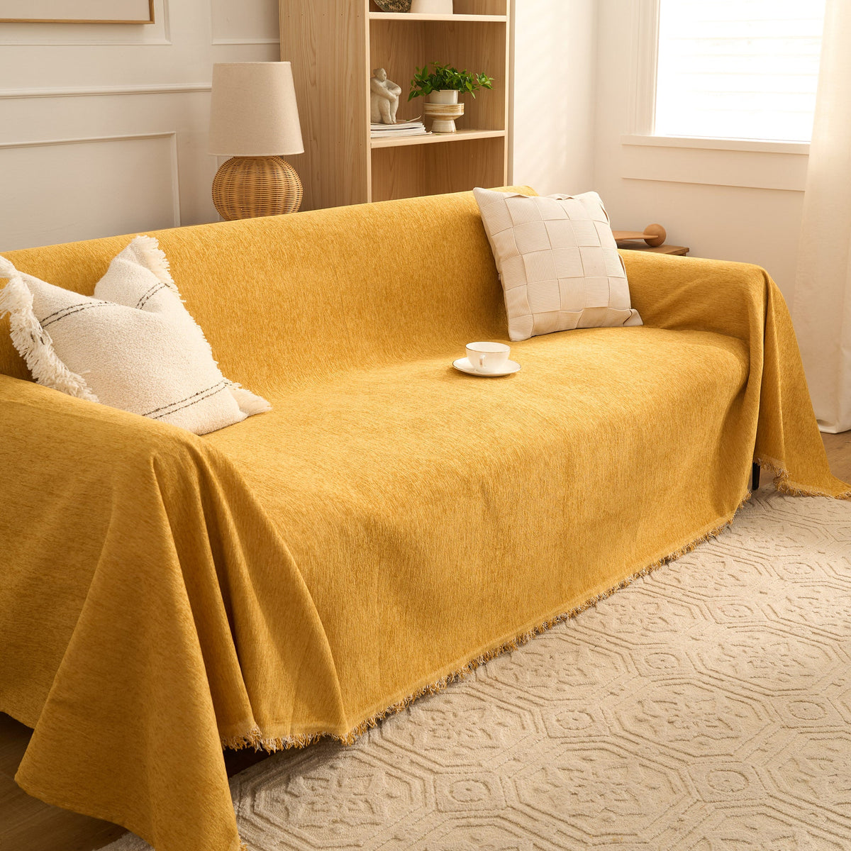 Cozy Luxe Chenille Scratch-Resistant Sofa/Couch Cover