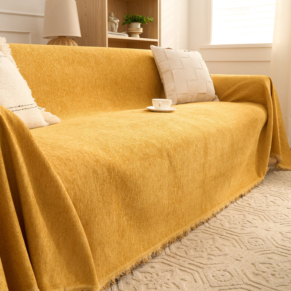 Cozy Luxe Chenille Scratch-Resistant Sofa/Couch Cover