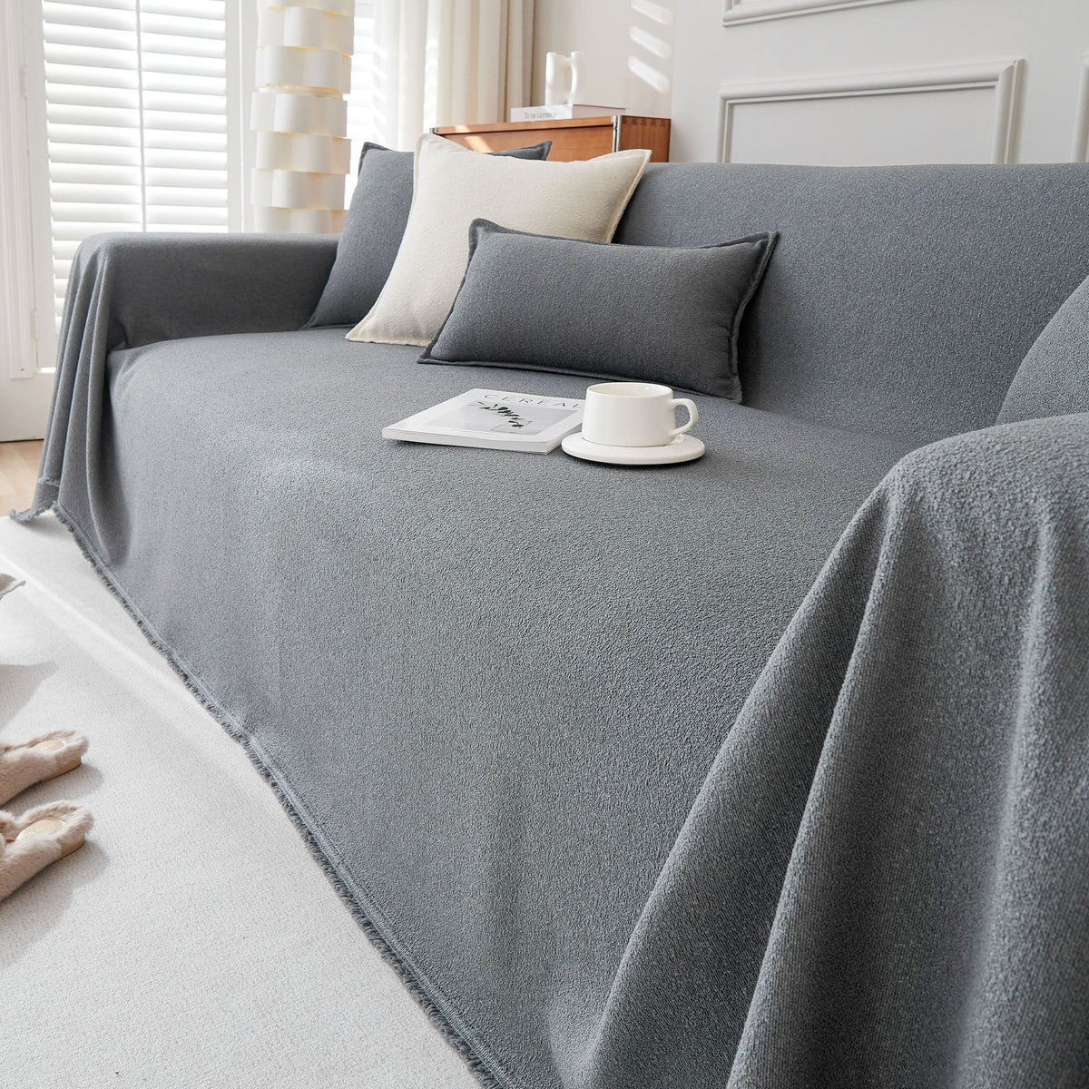 Spill-Resistant AquaLux Sofa/Couch Cover for Pet Owners