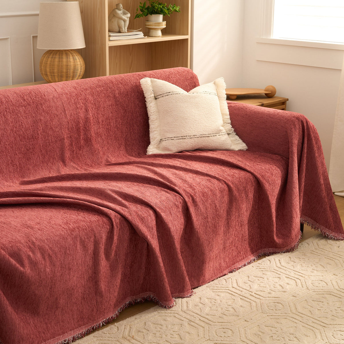 Cozy Luxe Chenille Scratch-Resistant Sofa/Couch Cover