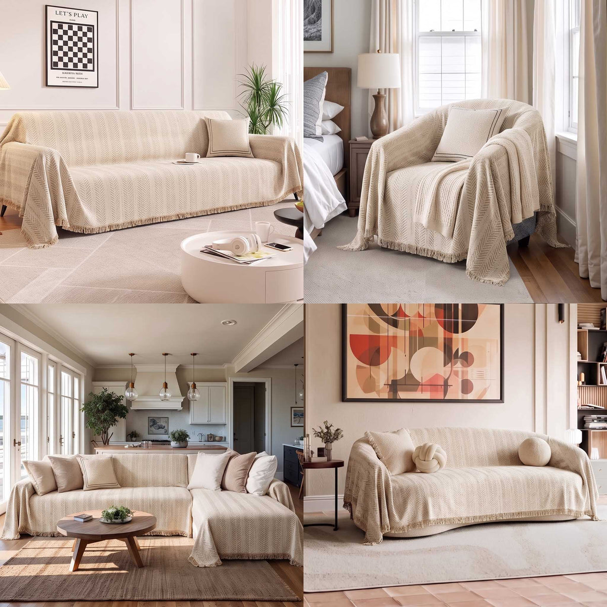 SnuggleTextile Anti-Scratch Washable Sofa Cover