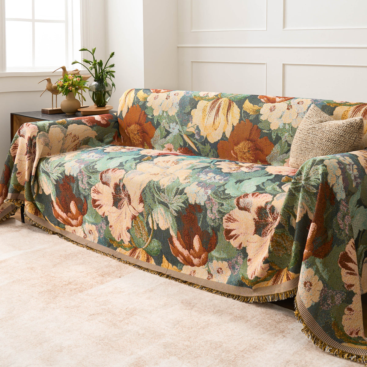 Vintage Floral Garden Sofa/Couch Cover