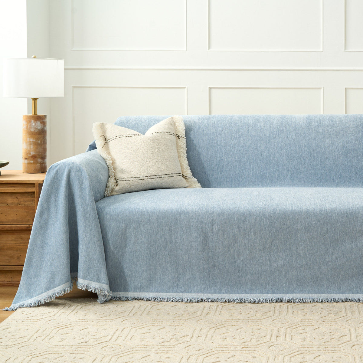 Smooth Mocha Sofa Cover