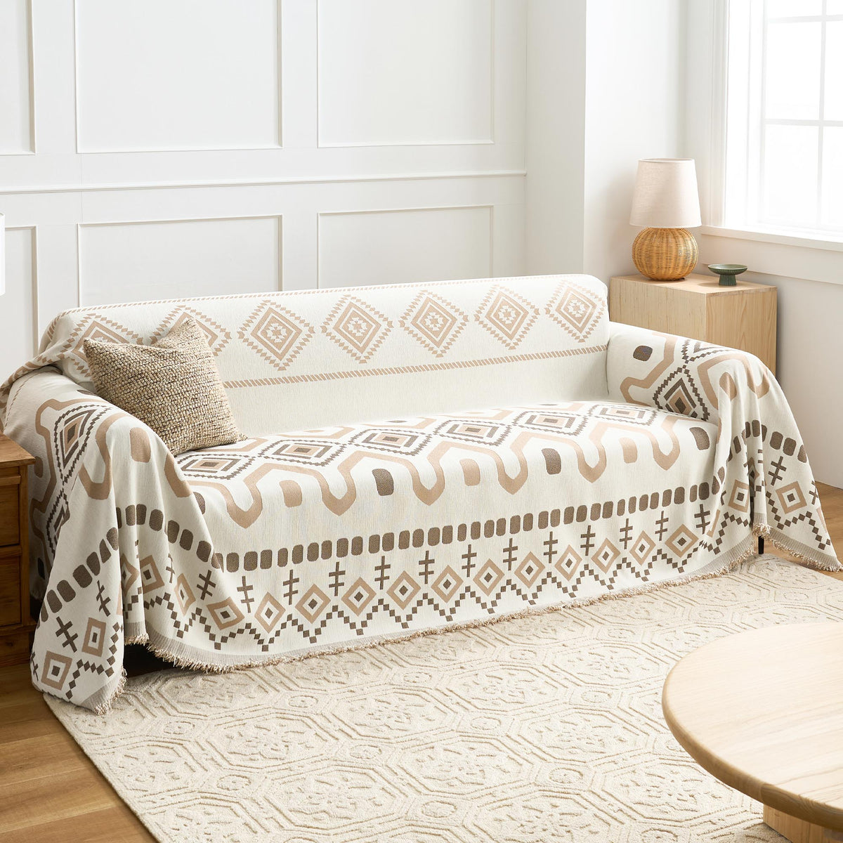 Geometric Boho Sofa Cover