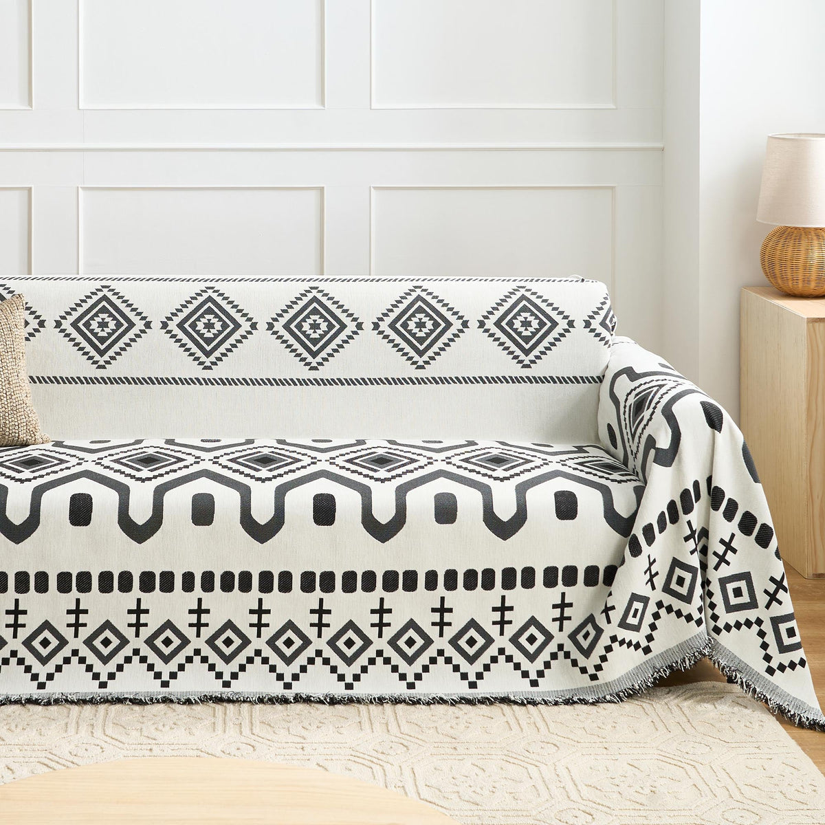 Geometric Boho Sofa Cover