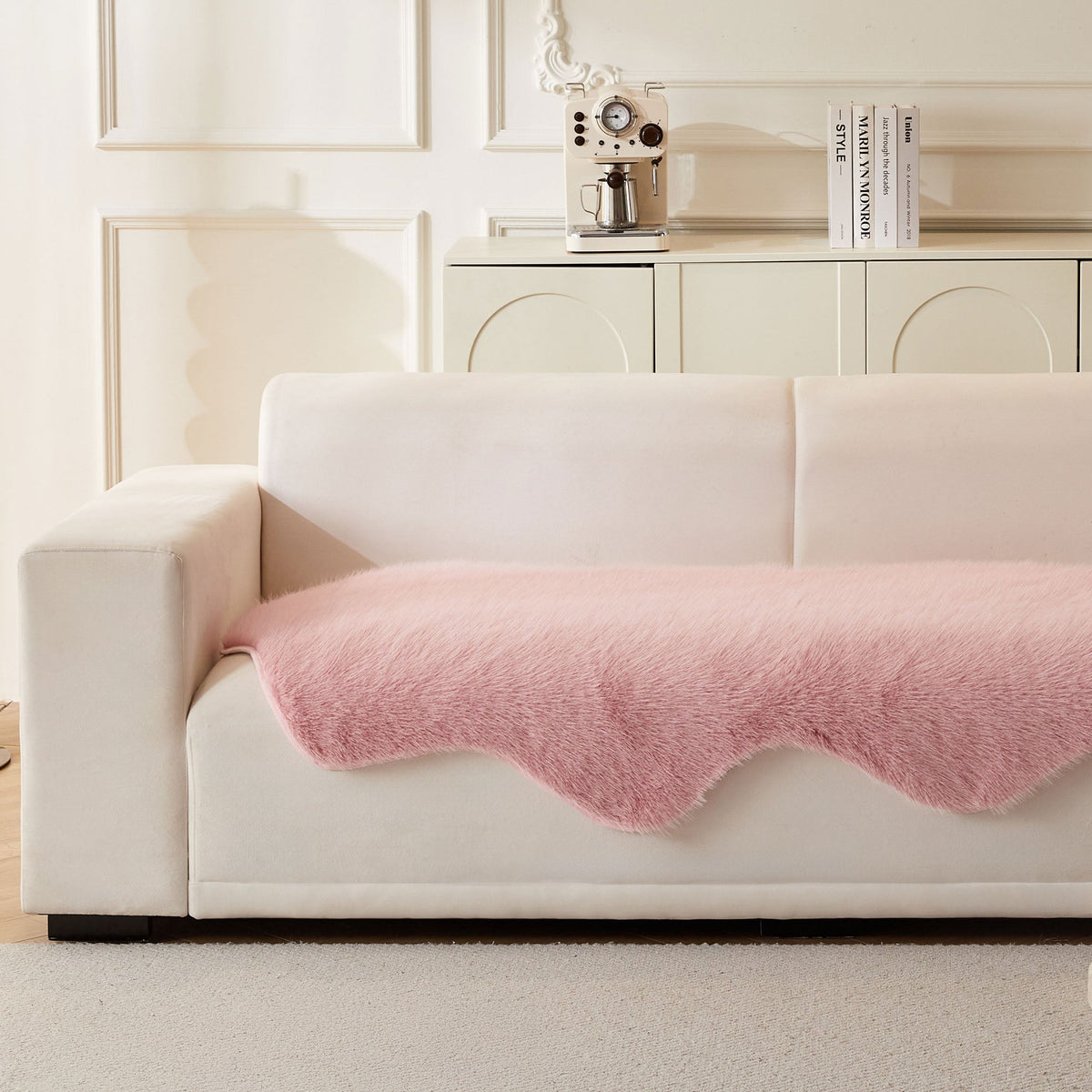 Ultra-Soft Scandinavian Fluffy Sofa/Couch Cover