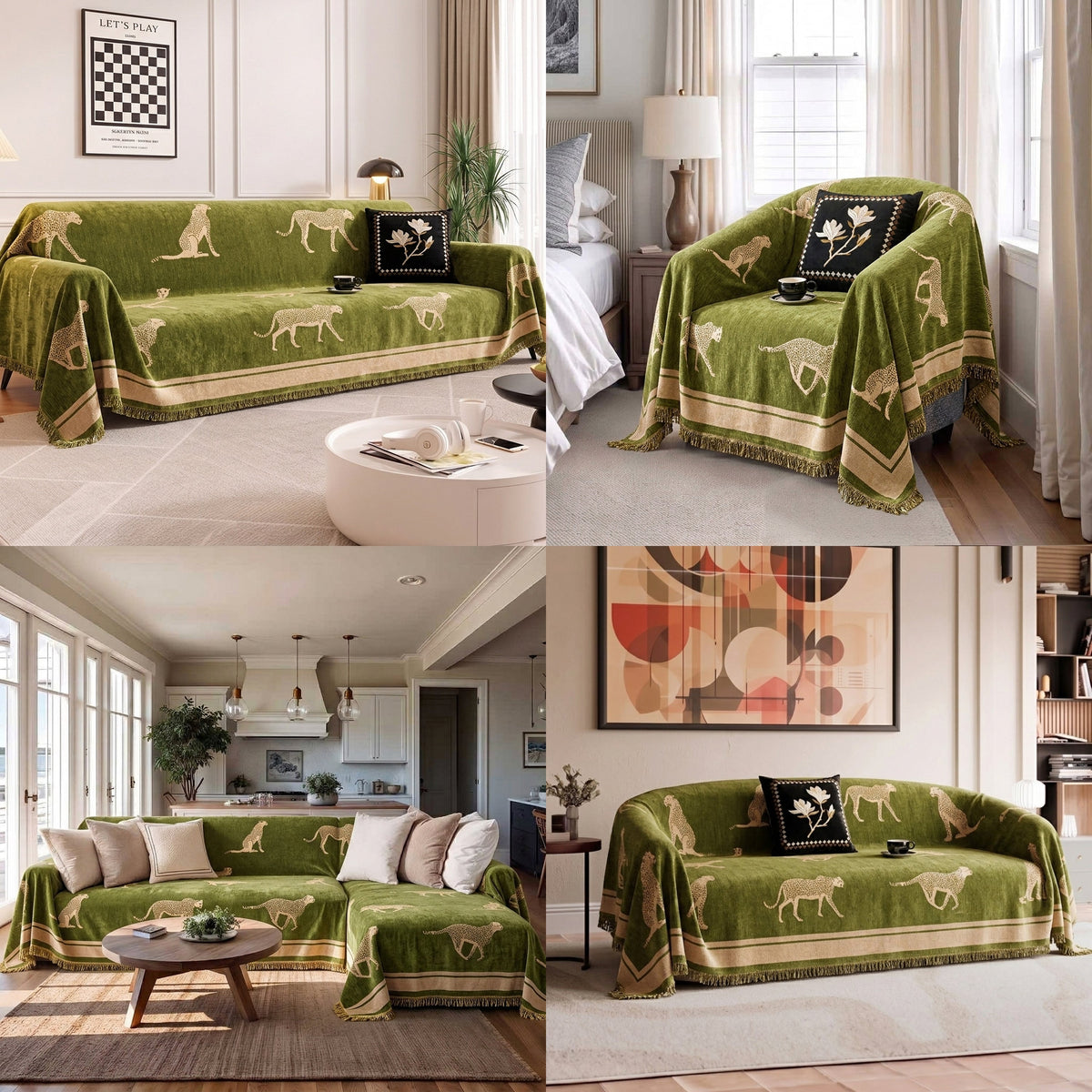 Safari Elegance Anti-Pilling Sofa / Couch Cover
