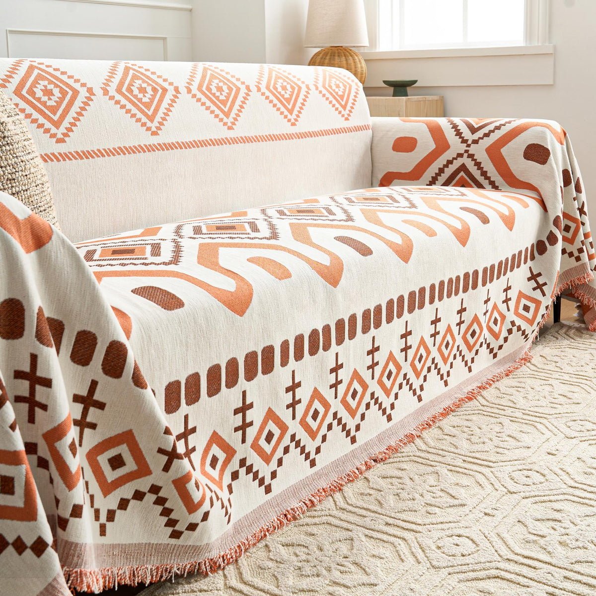 Geometric Boho Sofa Cover