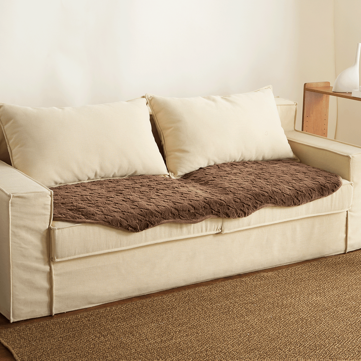 Luxe Houndstooth Sofa Cover