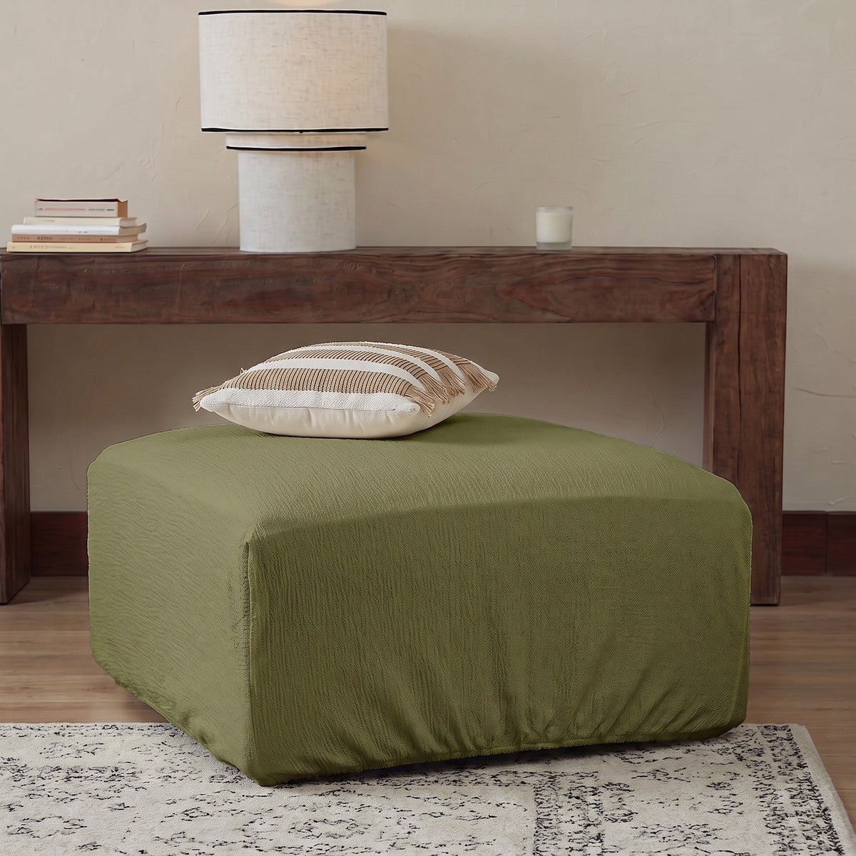 LinenEase Stretch Full-Encasing Sofa Slipcover