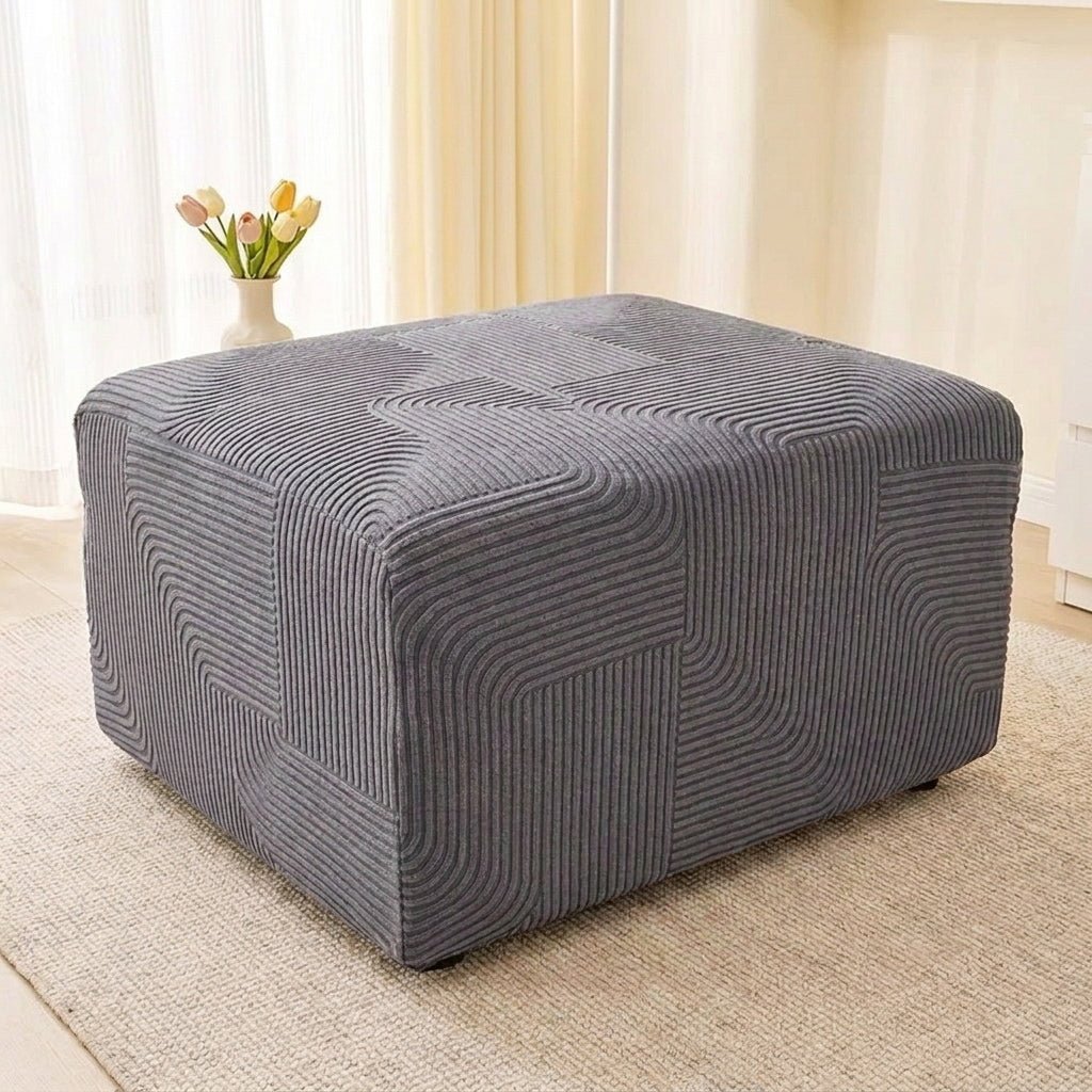 CreamFlow Stretch Full-Encasing Sofa Slipcover