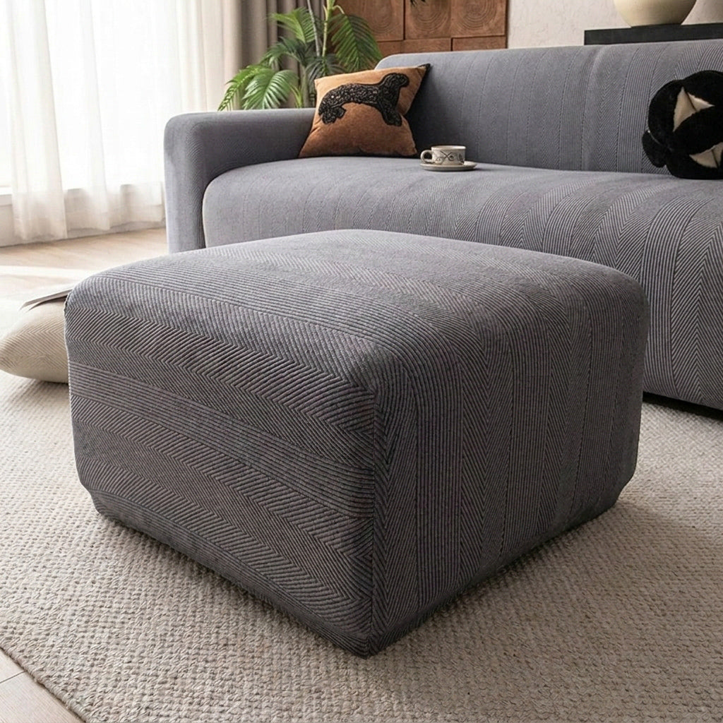 AquaFlex GeoStretch Spill-Resistant Sofa Slipcover