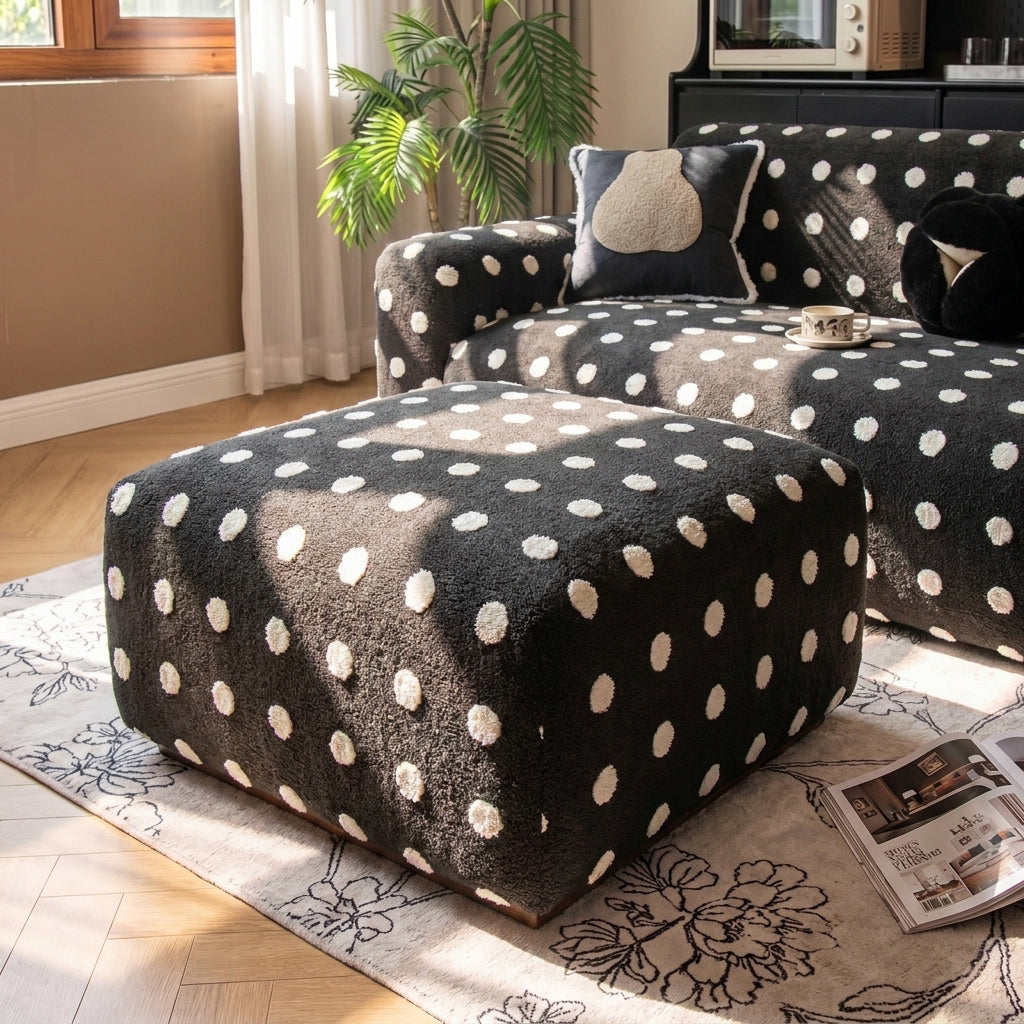 DotPlush Winter Stretch Full-Encasing Sofa Slipcover