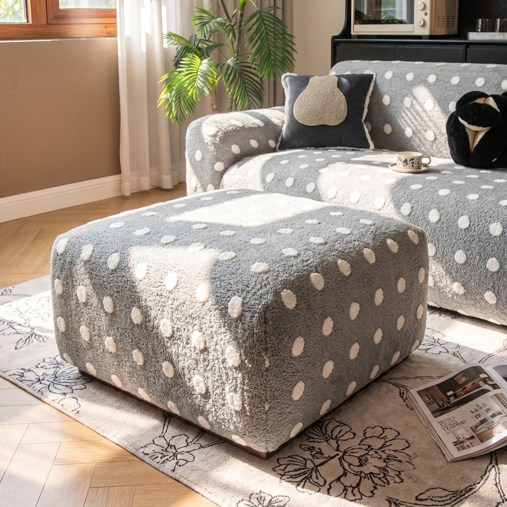 DotPlush Winter Stretch Full-Encasing Sofa Slipcover