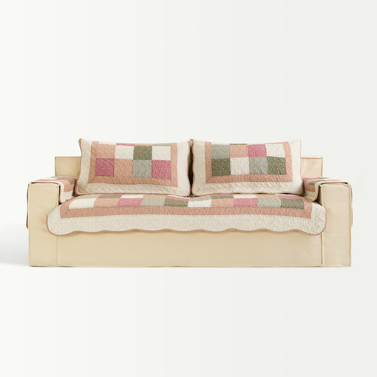 Washable Whimsy Quilted Sofa Cover