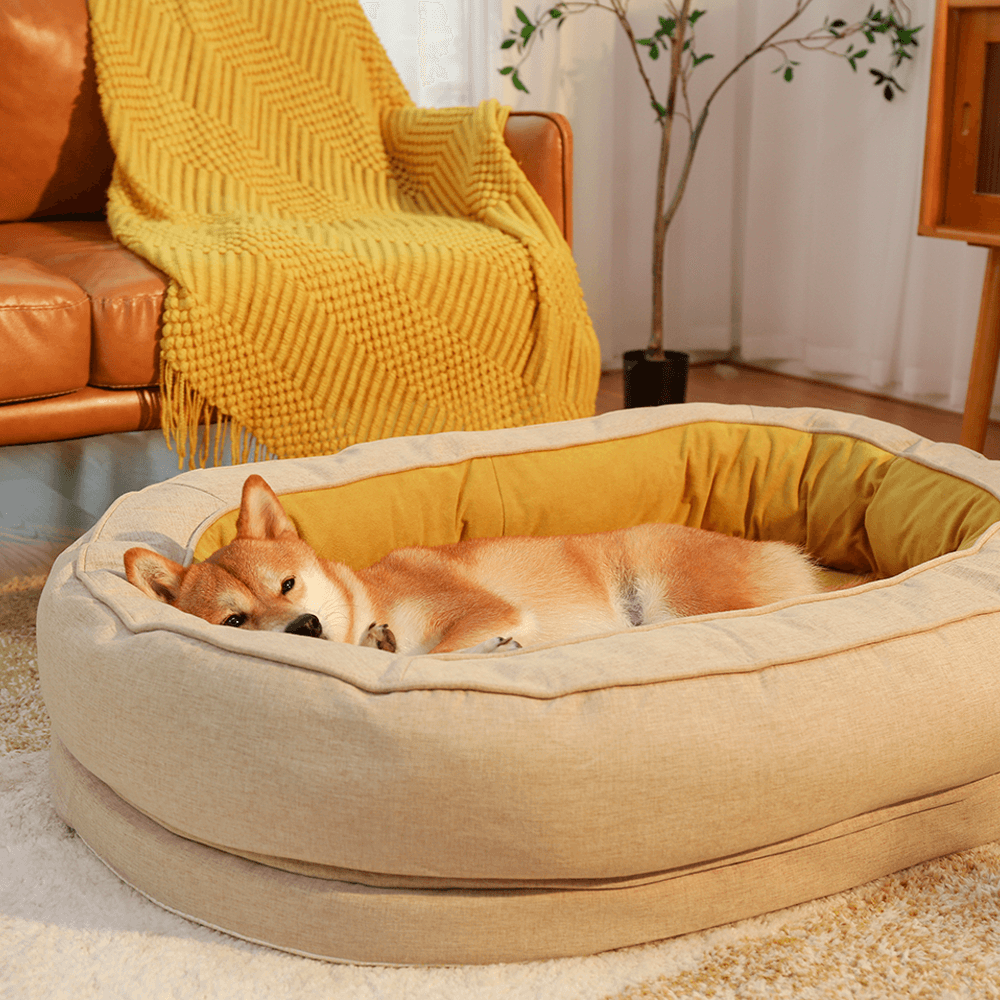 Donut Fluffy Orthopedic Dog Bed - FUNNYFUZZY
