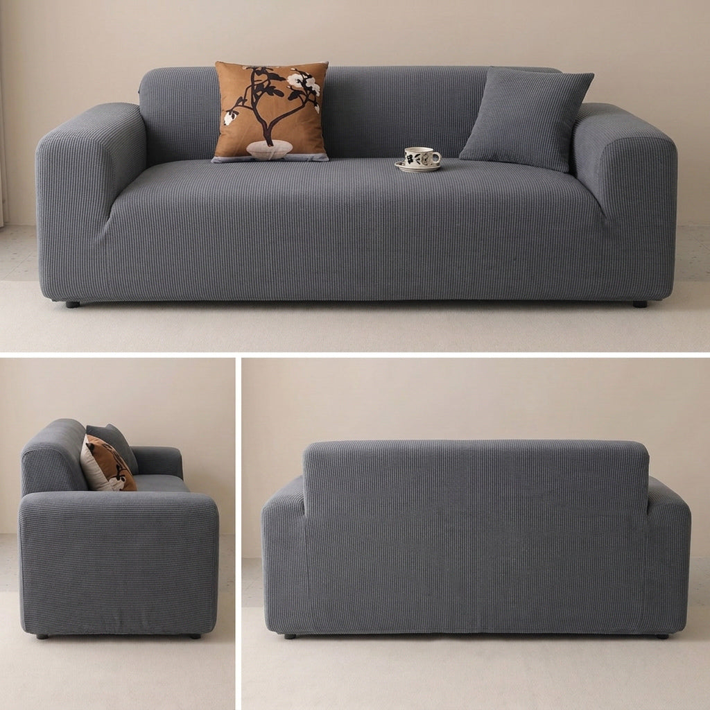 CozyCord Stretch Full-Encasing Corduroy Sofa Slipcover