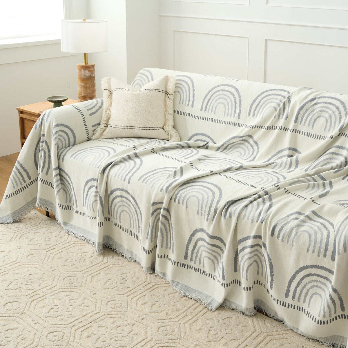 Reversible Mountain Landscape Sofa Cover