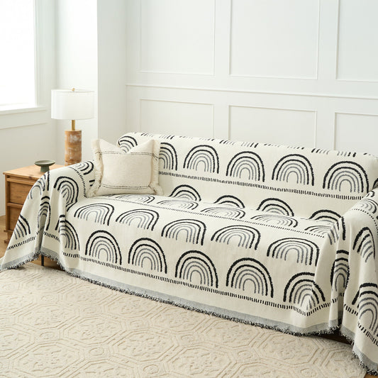 Reversible Mountain Landscape Sofa Cover