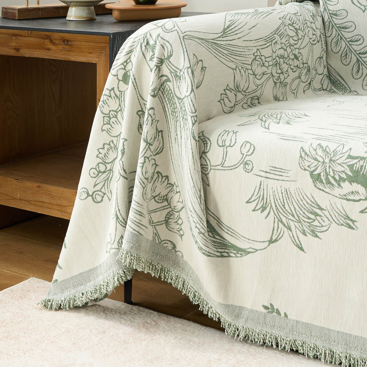 Floral Elegance Sofa Cover