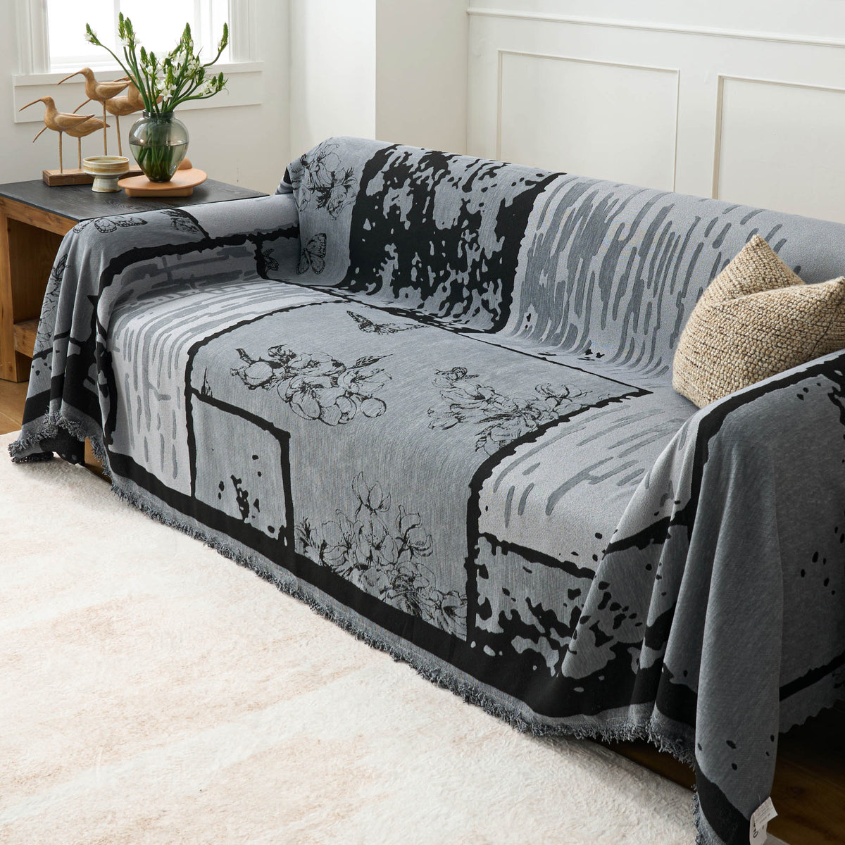 Vintage Floral Sofa/Couch Cover