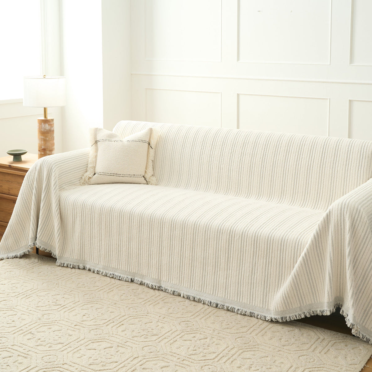 Cozy Ribbed Sofa/Couch Cover