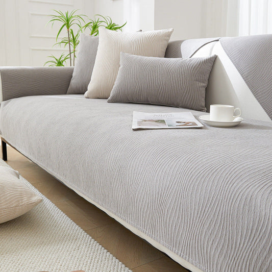 Anti-Scratch Wood Grain Sofa Cover