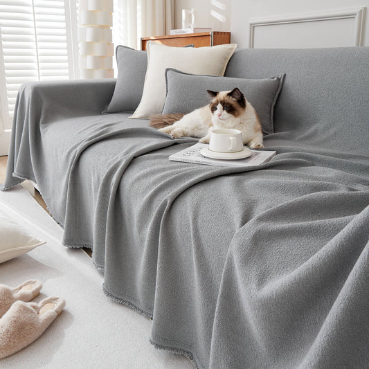Spill-Resistant AquaLux Sofa/Couch Cover for Pet Owners