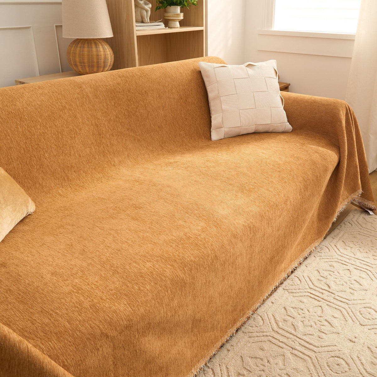Cozy Luxe Chenille Scratch-Resistant Sofa/Couch Cover