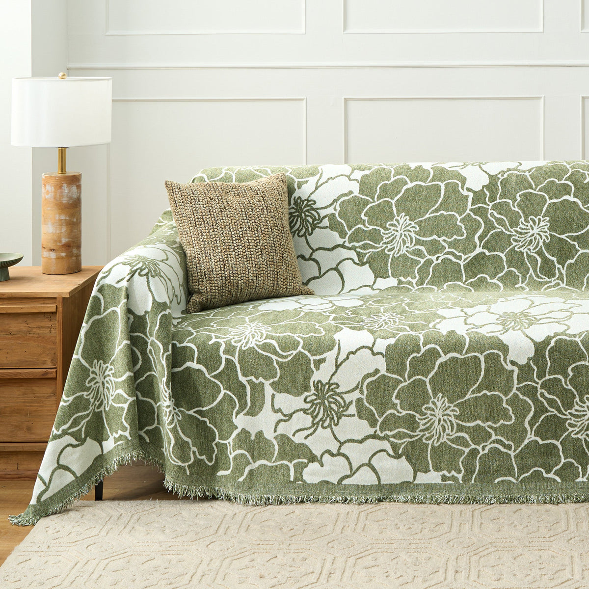Floral Harmony Sofa Cover