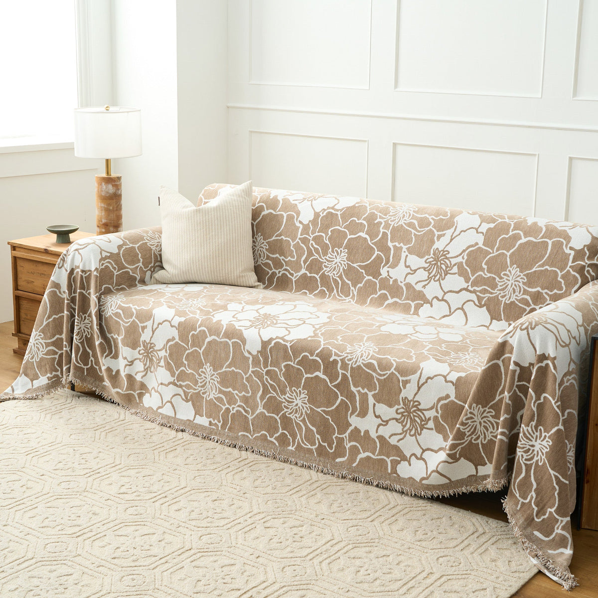 Floral Harmony Sofa Cover