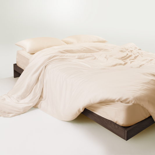 FURRFREE Bamboo Duvet Cover Set - Pet Hair Repellent for Dogs/Cats Family
