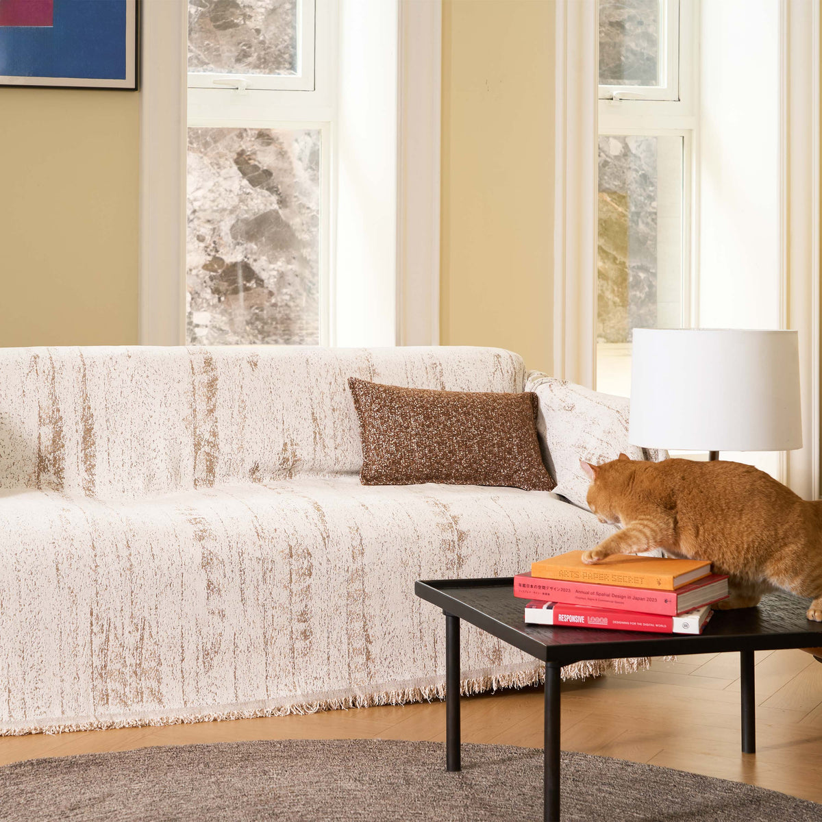 Contemporary Canvas Sofa Cover