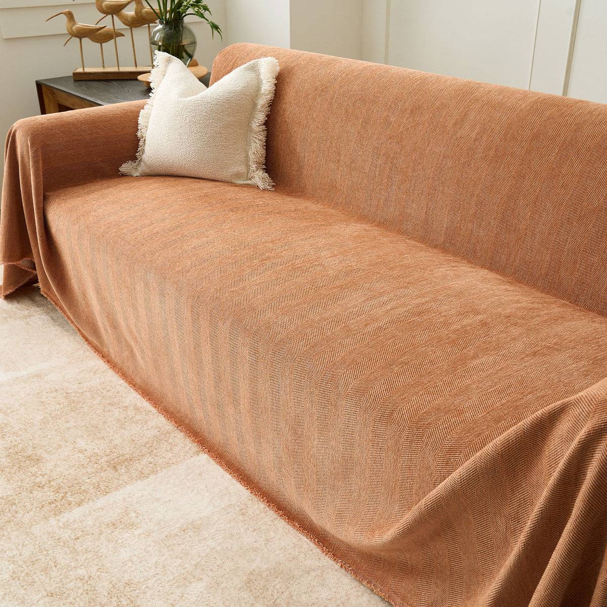 Durable Pet Friendly Herringbone Sofa/Couch Cover