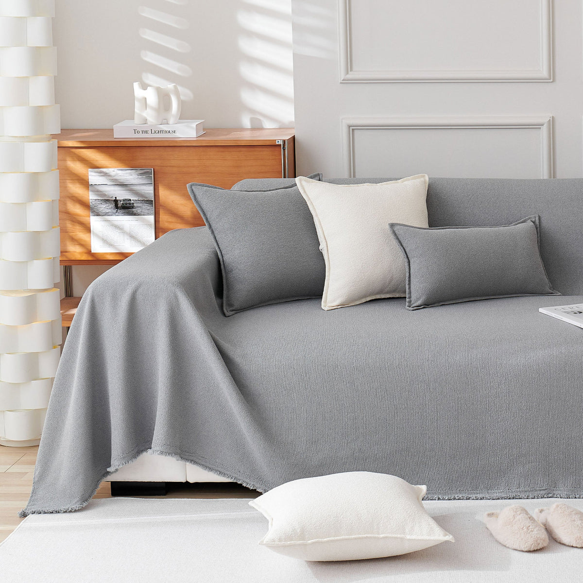 Spill-Resistant AquaLux Sofa/Couch Cover for Pet Owners
