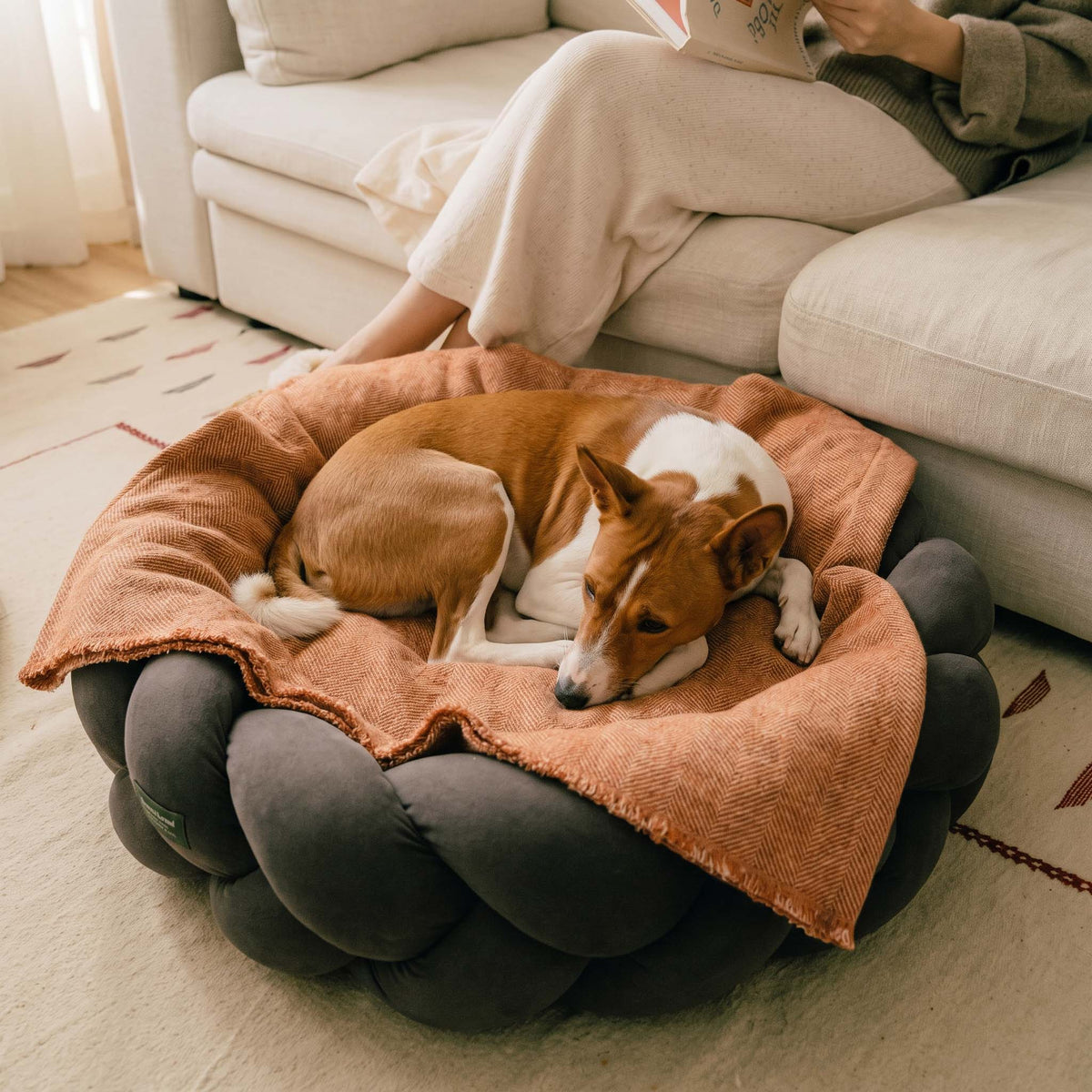 Durable Pet Friendly Herringbone Sofa/Couch Cover
