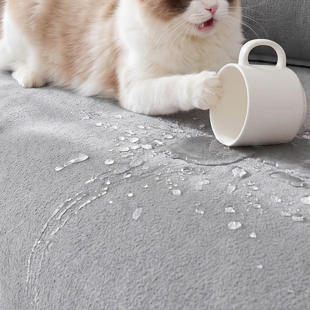 Spill-Resistant AquaLux Sofa/Couch Cover for Pet Owners