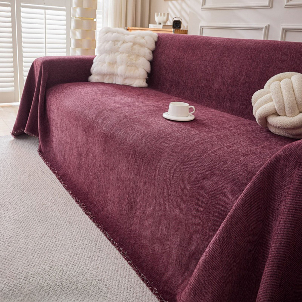 Durable Pet Friendly Herringbone Sofa/Couch Cover