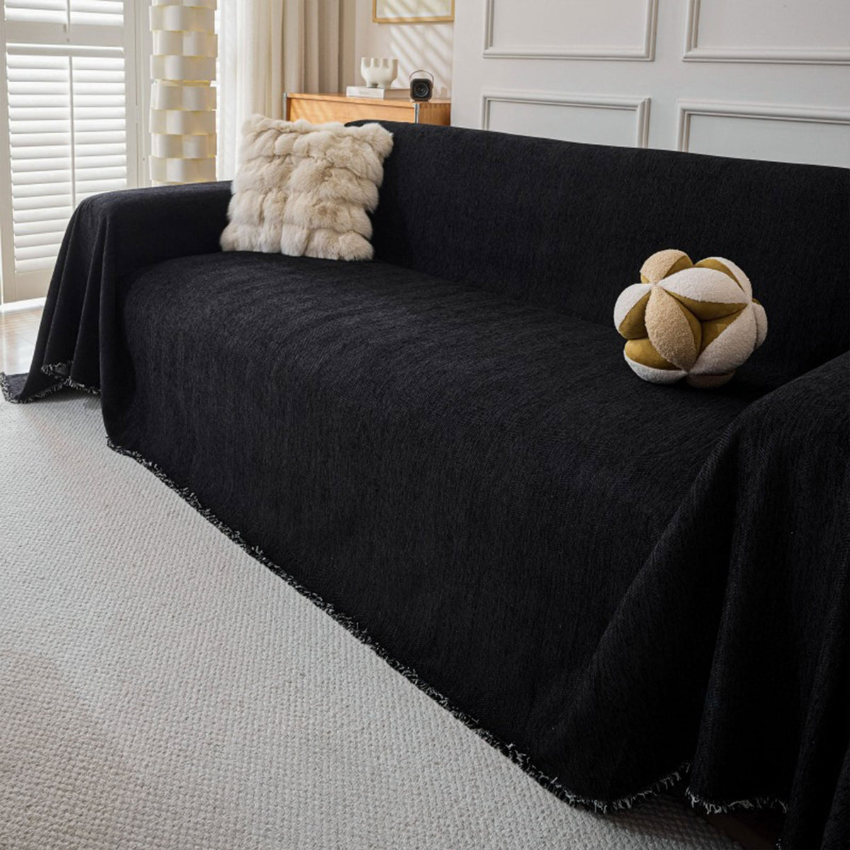 Durable Pet Friendly Herringbone Sofa/Couch Cover